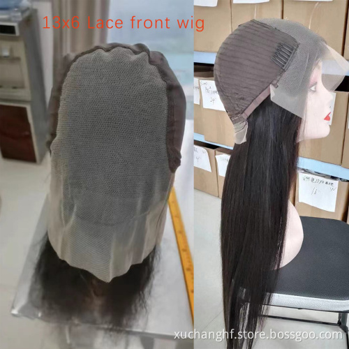 HF Loose Deep Wave Full Lace Frontal Wigs HD 13x6 Transparent Lace Frontal Raw Human Natural Hair Wigs